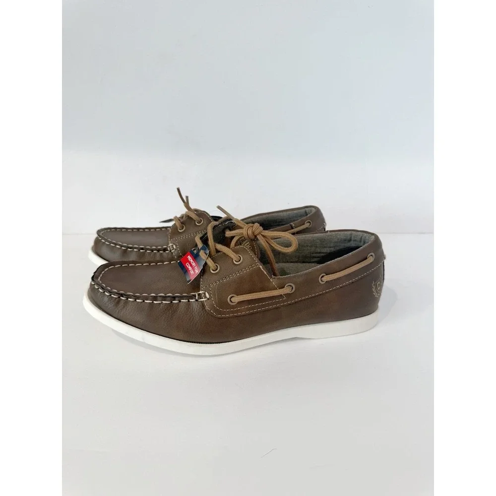 New Chaps Men's Benny Boat Shoes size 9 Casual formal comfort summer everyday